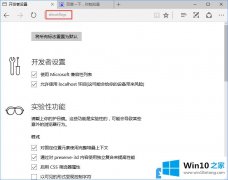 关于告诉你Win10关闭Edge浏览器开发者设置的详细处理要领