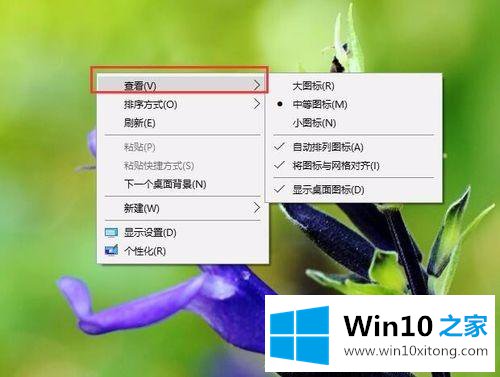 win10桌面图标间隔怎么调整的方法步骤