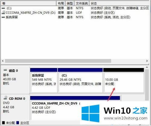 win10只有c盘怎么分区的处理本领